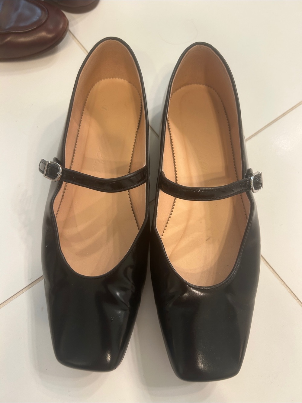 J. Crew Black Patent Mary Jane Flats